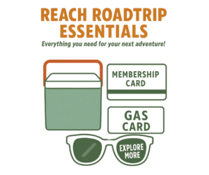 REACH Roadtrip Essentials prize package graphic