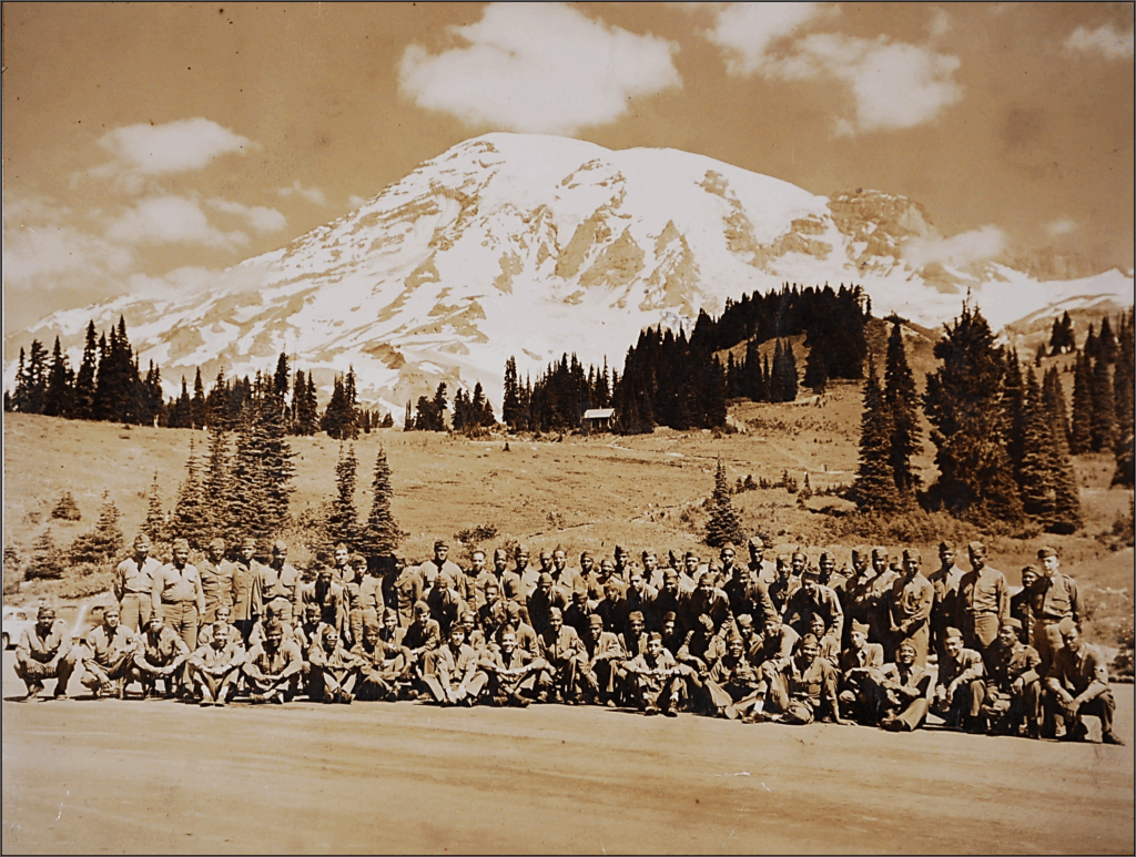 African-American Soldiers at Rainier, by Unknown Artist, 1942