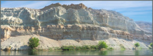 White Bluffs overlooking the Columbia River along the Hanford Reach National Monument, photographed by John Clement