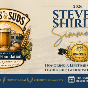 2026 Spuds & Suds honors Steve and Shirley Simmons for their leadership, generosity, and commitment to the Mid-Columbia community at the REACH Museum fundraiser.